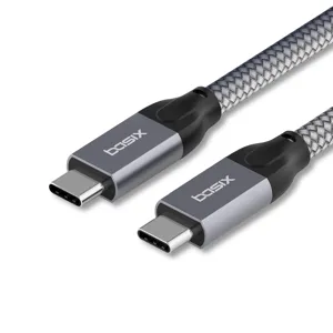 베이식스 X11 USB CtoC 10Gbps 100W 고속 충전 케이블, 1m, 1개