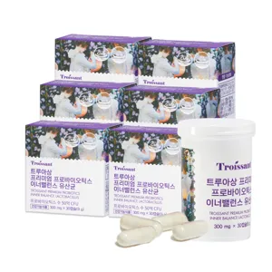 트루아상 프로바이오틱스 여성 질 유래 50억 유산균 300mg x 30캡슐, 6개월분, 30캡슐, 6개