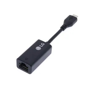 LG 정품 랜젠더 TYPE-C LAN USB-C 그램 랜카드, 블랙