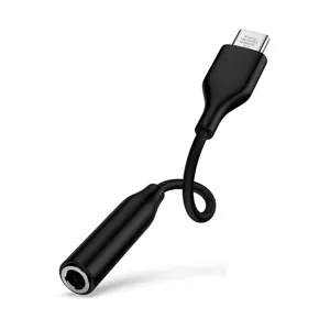 삼성 전용 C타입 오디오 잭 어댑터 USB-C to 3.5mm EE-UC10JUWEGUS 벌크, 블랙, 1개