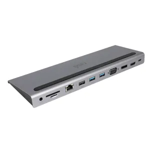 넥시 USB3.1 C타입 11 in 1 멀티 도킹스테이션 NX-11DOCK, 단일색상