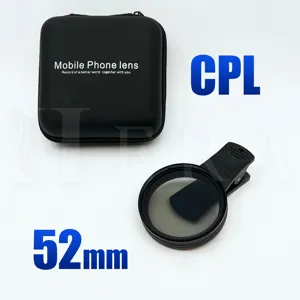 52MM 원형 범용 휴대용 편광판 카메라 렌즈 CPL 아이폰 휴대 전화 스마트 폰을위한 반사 필터 전문