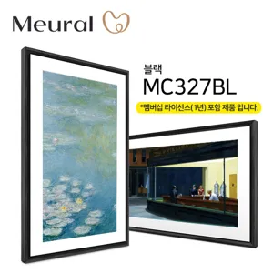 넷기어 뮤럴(Meural) 디지털 캔버스 액자 27인치 블랙,화이트 (1년 멤버십 포함), MC327BL(블랙/1년멤버쉽)