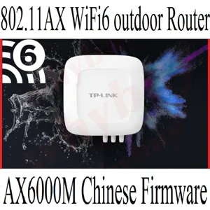 Chin-펌웨어 Wi-Fi6 802.11AX WiFi6 무선 실외 AP CPE 2.4GHz 1147M 5GHz 4804M 2500M RJ45 포트 SFP AX6000 Wi-Fi 6