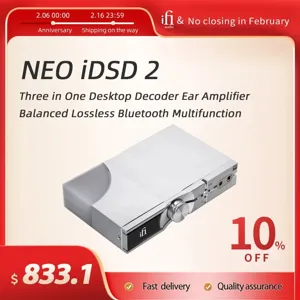IFi NEO iDSD 2 데스크톱 디코더 이어 앰프 균형 잡힌 무손실 블루투스 다기능