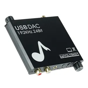 Coms 오디오광 to 아날로그 DAC 컨버터 RCA 2선 3.5mm USB 사운드카드